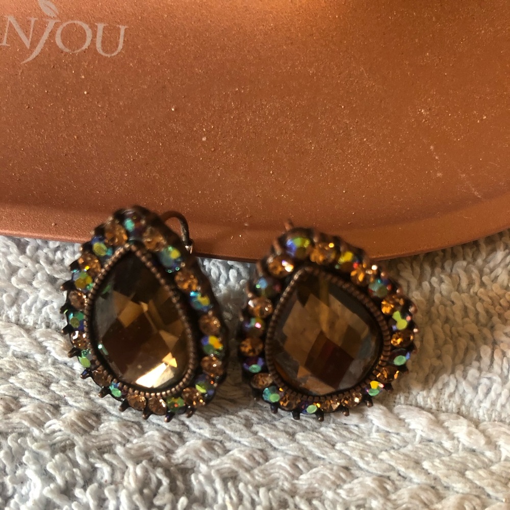 Tear drop hook earrings